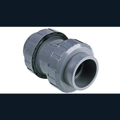 Backventil PVC med fjäder D-50