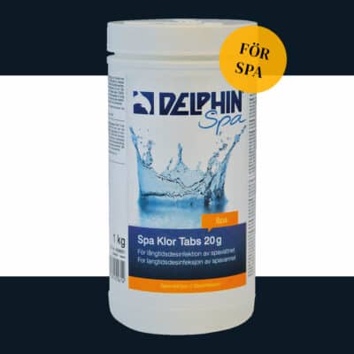 Spa klor tabs 20g från delphin långsamlösande tabletter