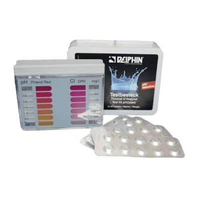 DELPHIN Mini Pool Tester pH/klor - med 20 tabletter av